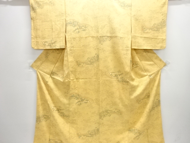 JAPANESE KIMONO / KOMON / FLORAL PLANTS